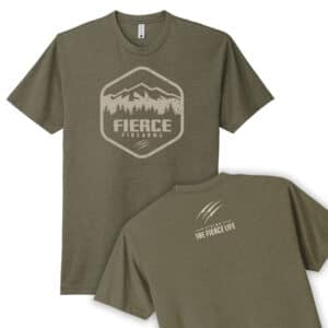 FIERCE MTN SHIELD DRAB T-SHIRT